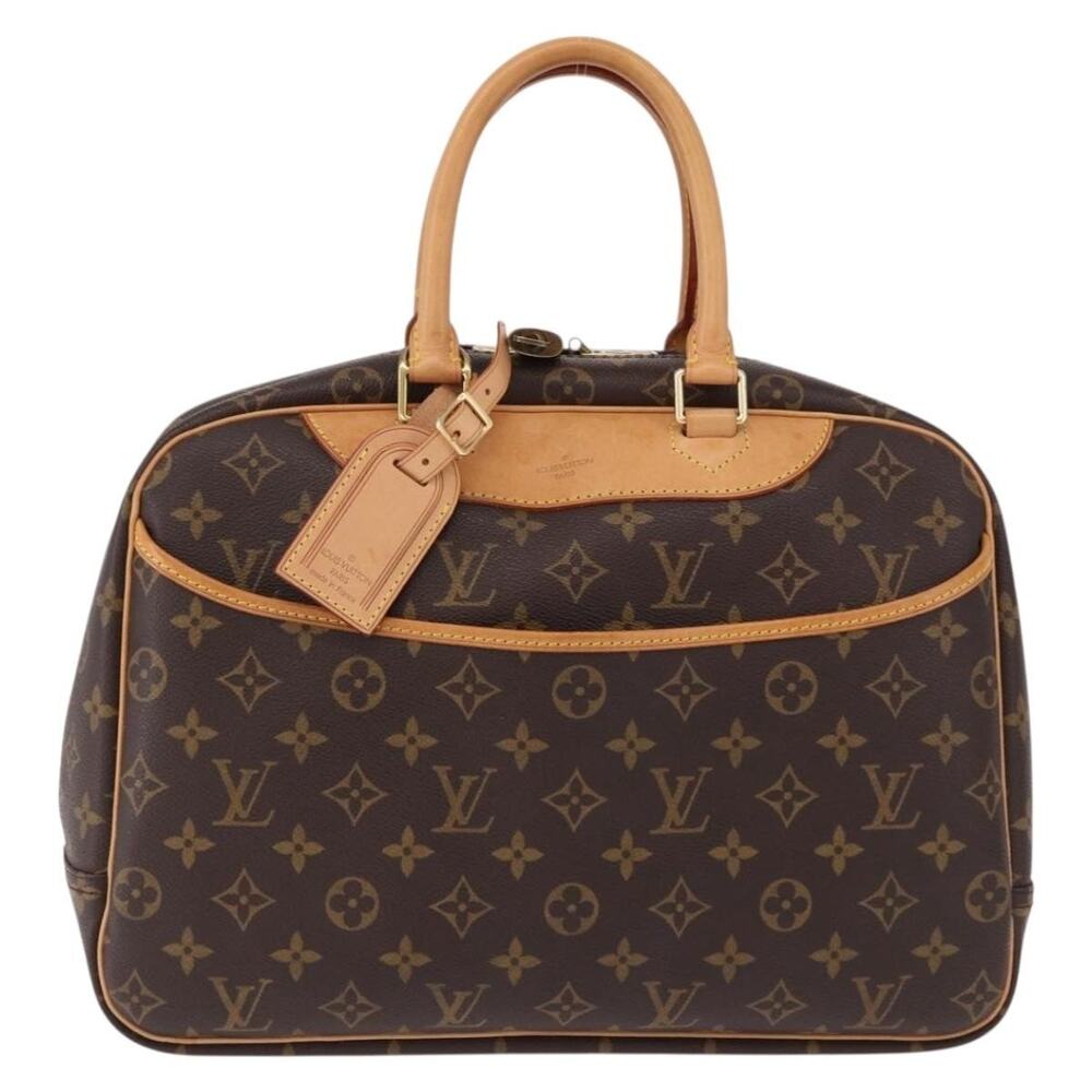 Louis Vuitton Monogram Deauville Handbag Brown